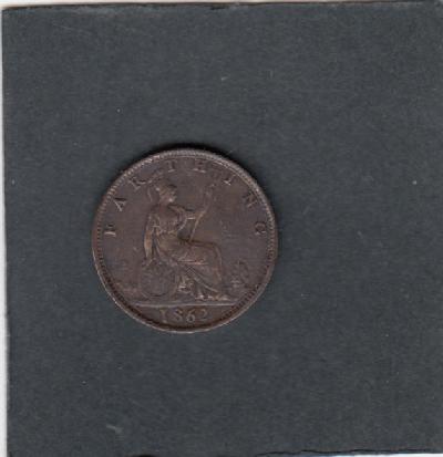 Beschrijving: 1 Farthing  VICTORIA